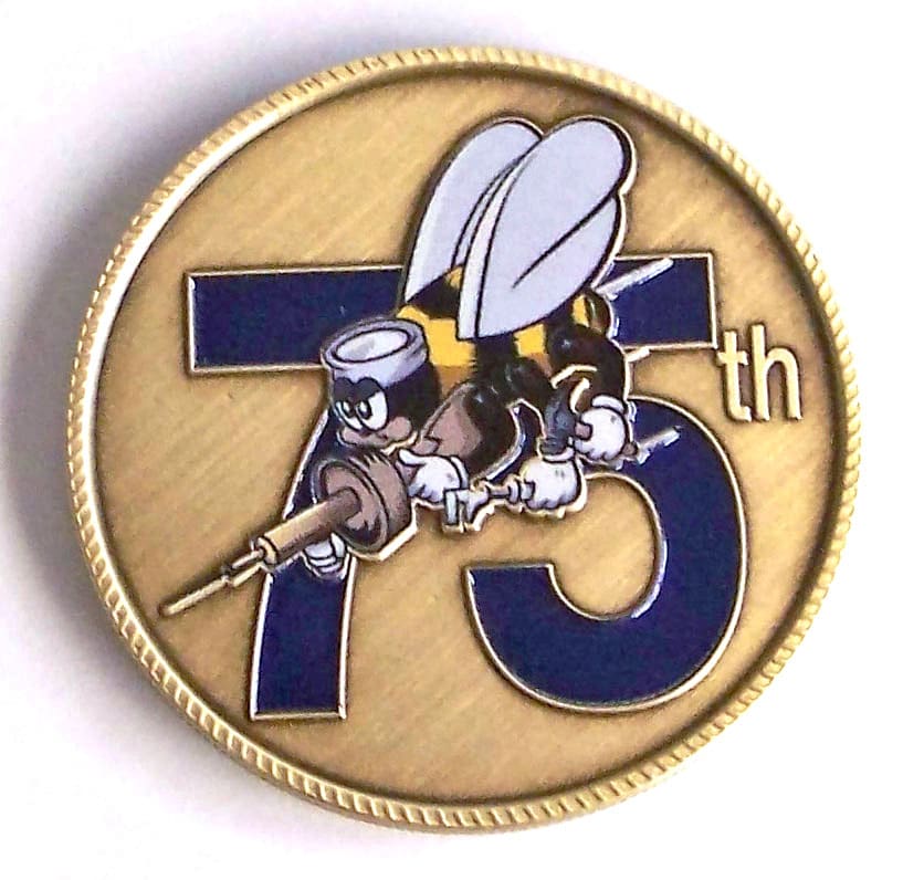 75th Anniversary Coin by Sea Bees Museum