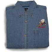 Denim Shirt Jacket by Sea Bees Museum